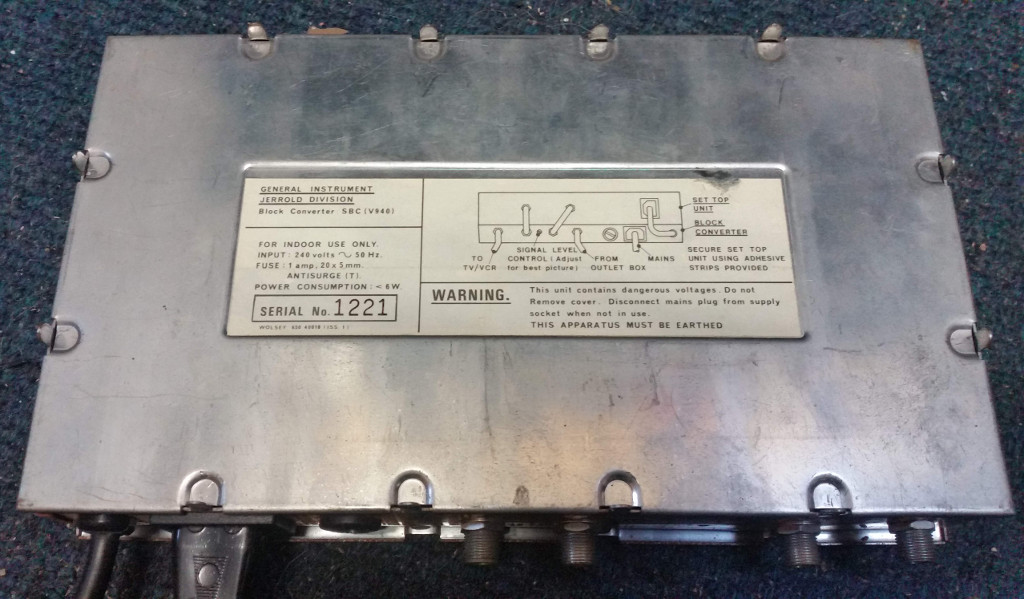 Coventry Cable VHF  Bypass unit Coventry Cable VHF  Bypass unit