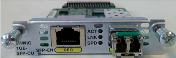 sfp fibre module fitted