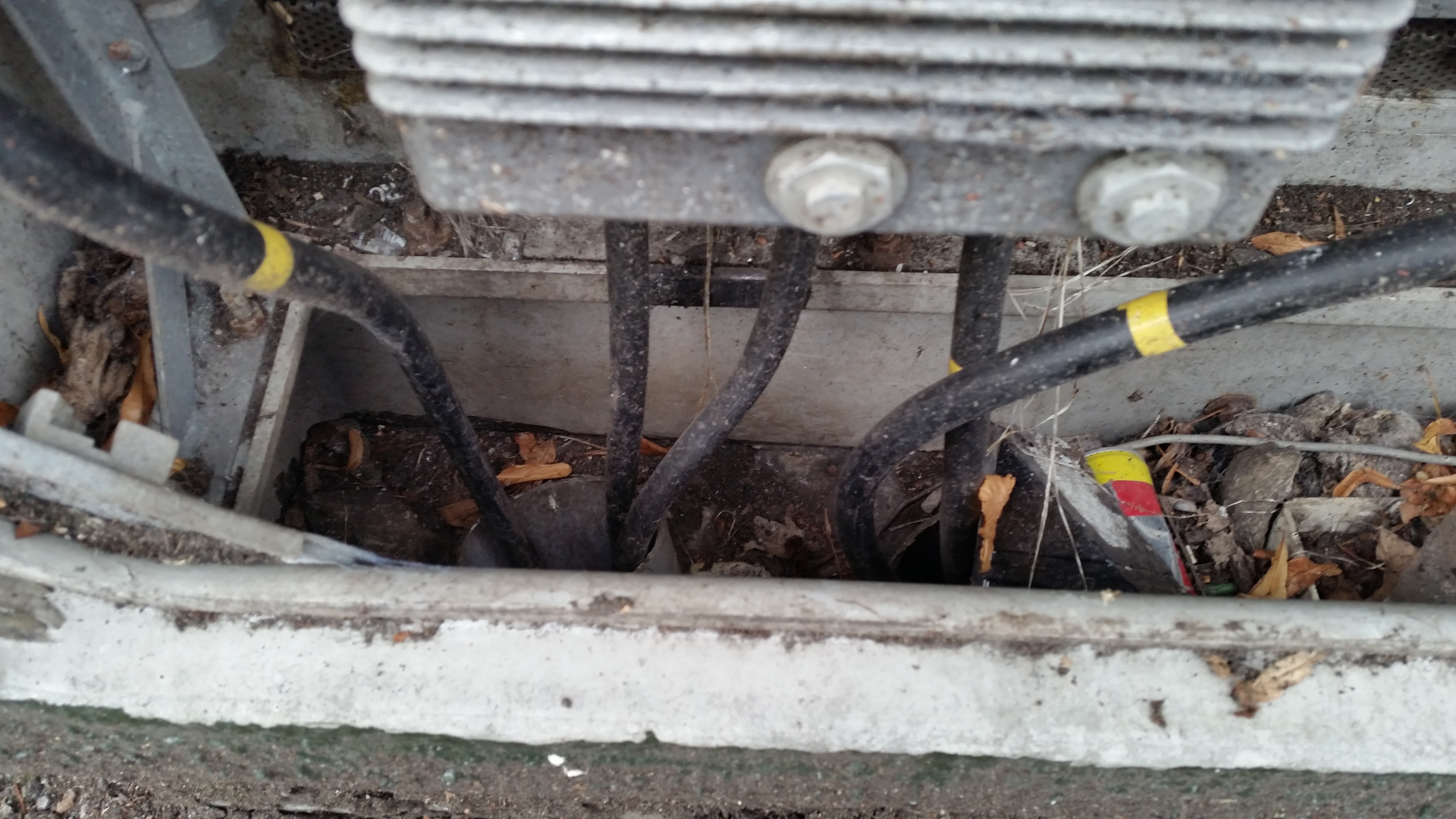 Looking into the duct entries