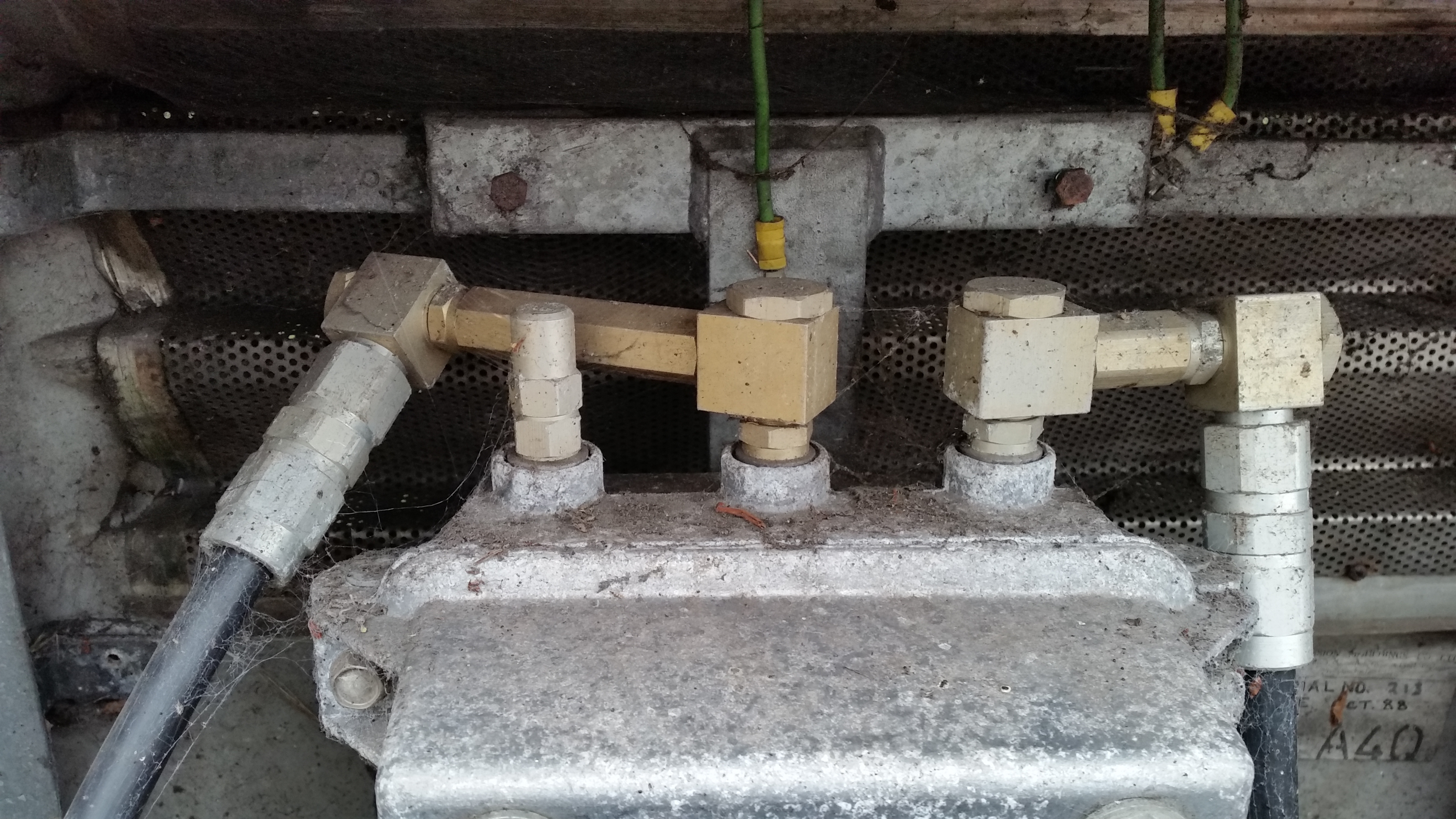 Coax entries on the top